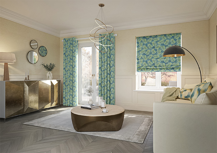 Goa, Deep Lagoon - Twist&Fit Roman Blind - Image 6